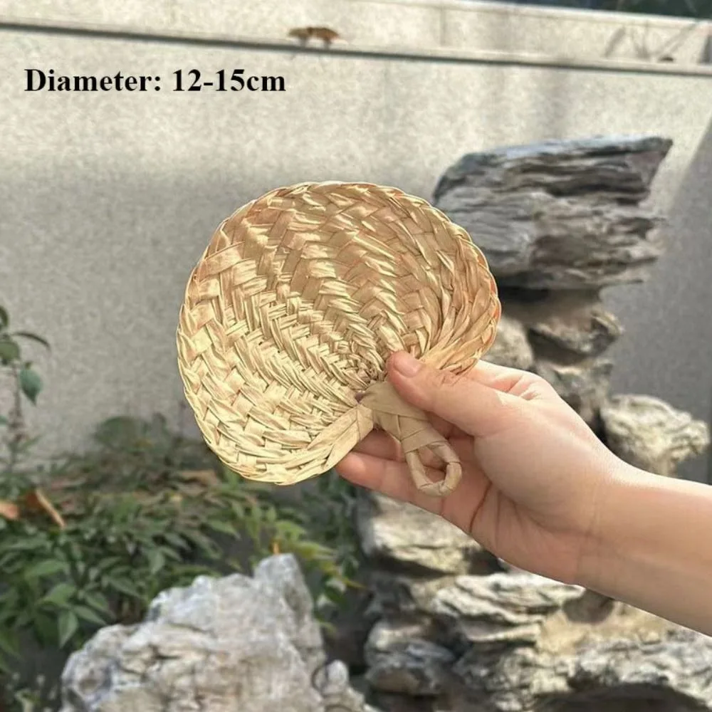 Vintage Palm-Leaf Palm-Leaf Fan Lightweight Natural Cooling Fan Handmade Fan Home Decoration