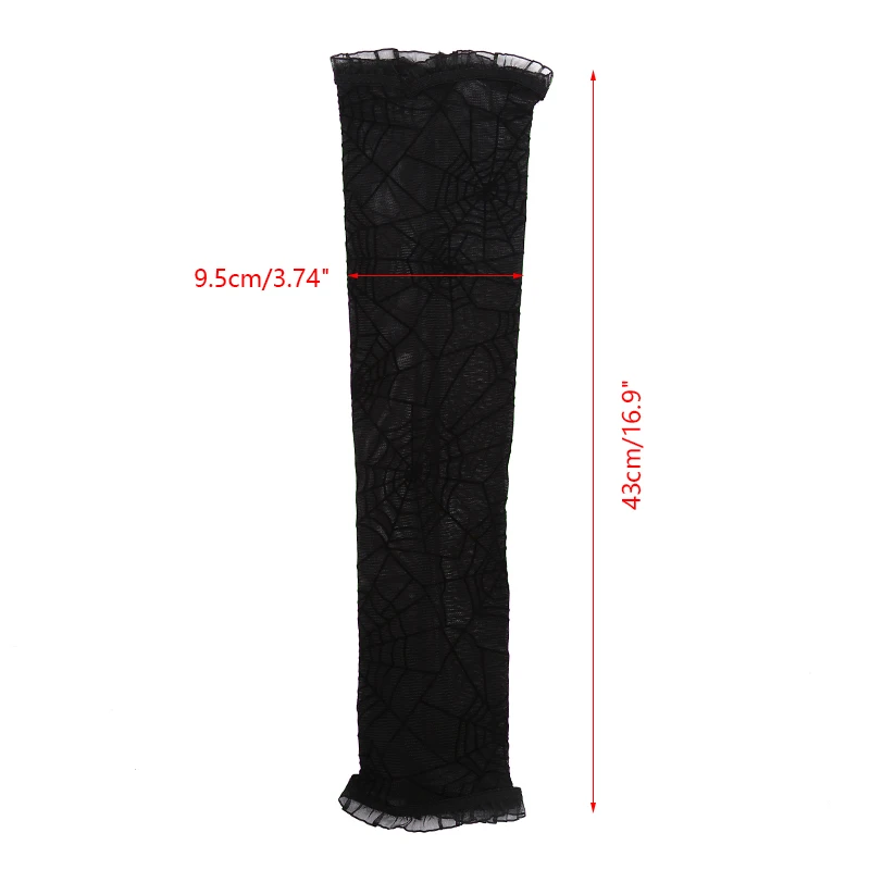 Spinnennetz-Armstulpen Handschuhe Faschingskostüm Halloween-Kostümzubehör Cosplay – Detail 4
