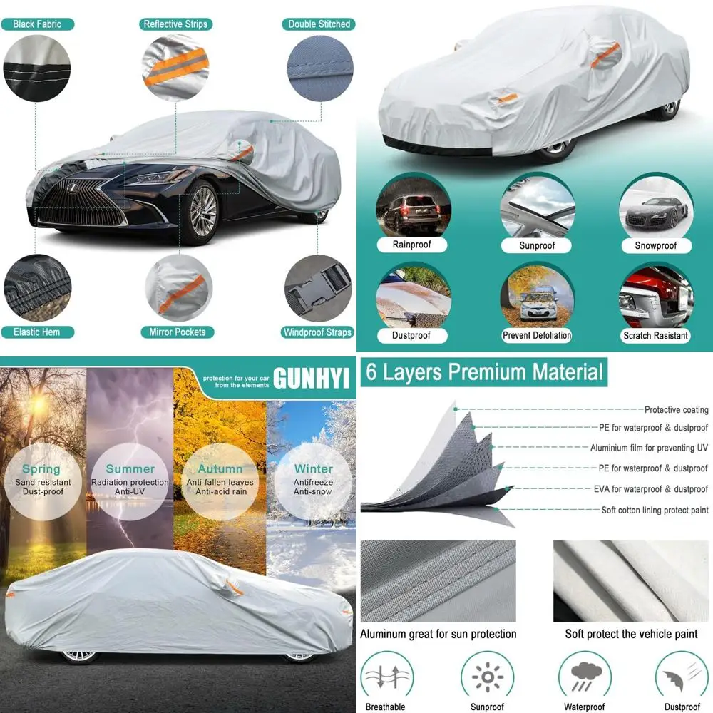 

Custom Tailored 6-Layer Car Cover for Accord (1990-2025) - Waterproof, UV-Protected, Heavy Duty, Ships from US, 3-8 Days Deliver