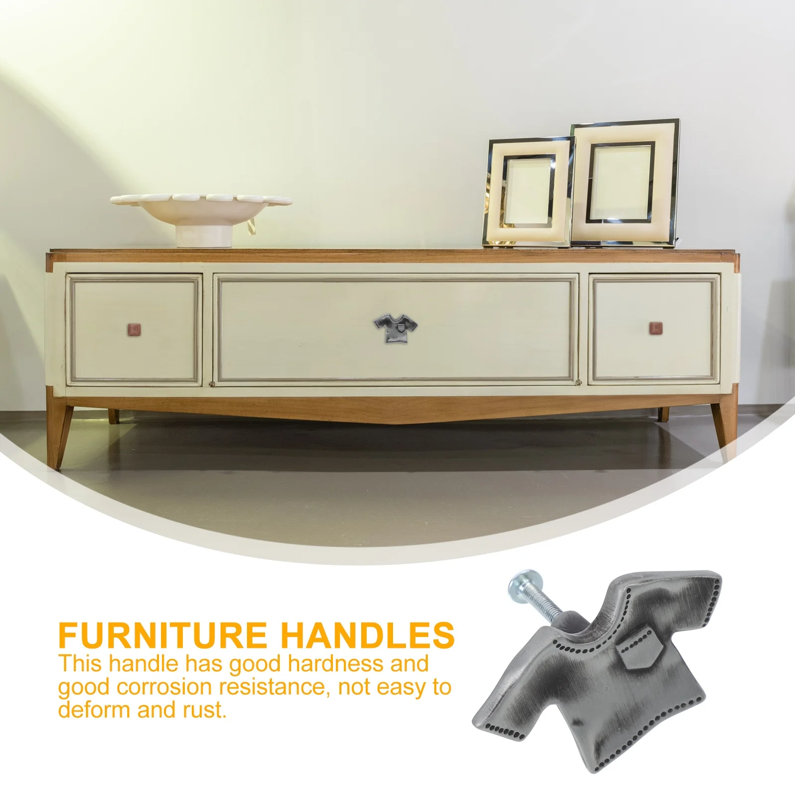 

Cabinet and Kitchen Drawer Handle Furniture Knob Wardrobe Door Supplies Vintage Pulls Zinc Alloy