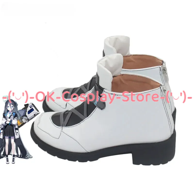 Azul Arquivo-Tendou Arisu Cosplay Sapatos, Sapatos De Couro PU, Botas De Carnaval De Halloween, Cosplay Prop, Custom Made