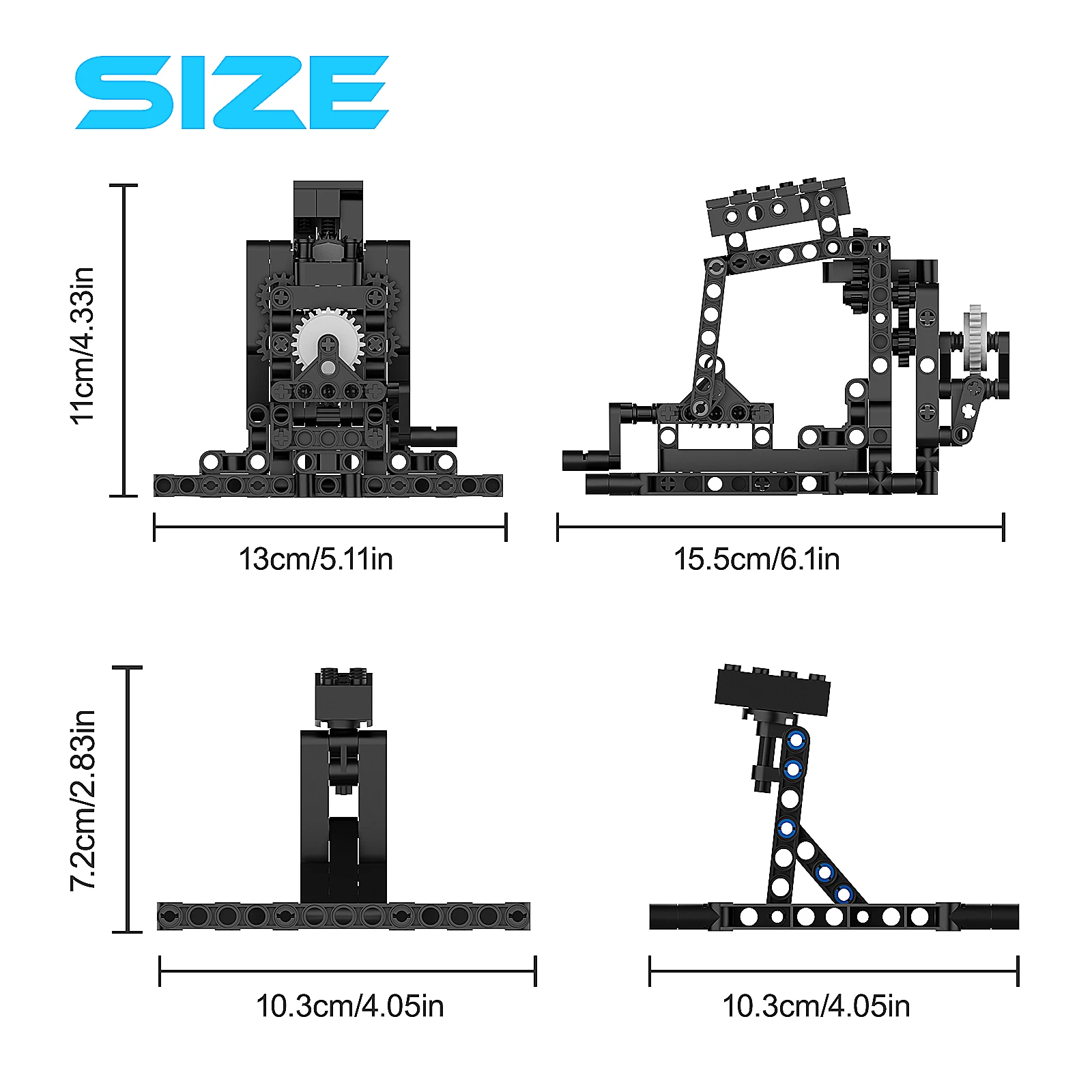 MOC 259pcs X-Wing Display Stand Sets for 75102 75149 75218 Building Blocks Space Movie Compatible Bracket Bricks Model Kid Toy