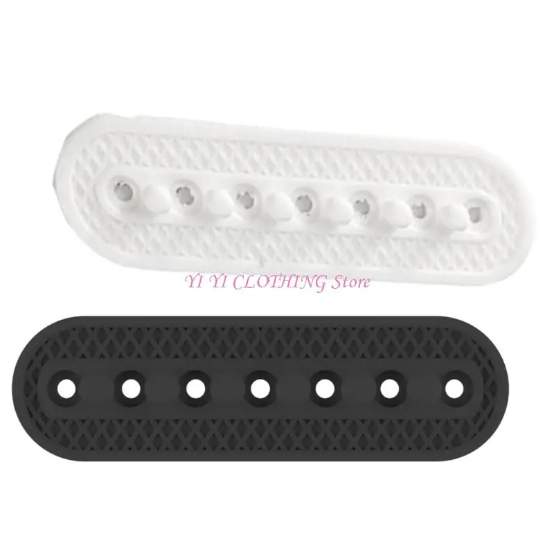 

N5KF High Elasticity Silicone Slide Adjuster 7 Hole Lock Baseball Cap Adjustable Straps Snapbacks Extenders Cap Accessories