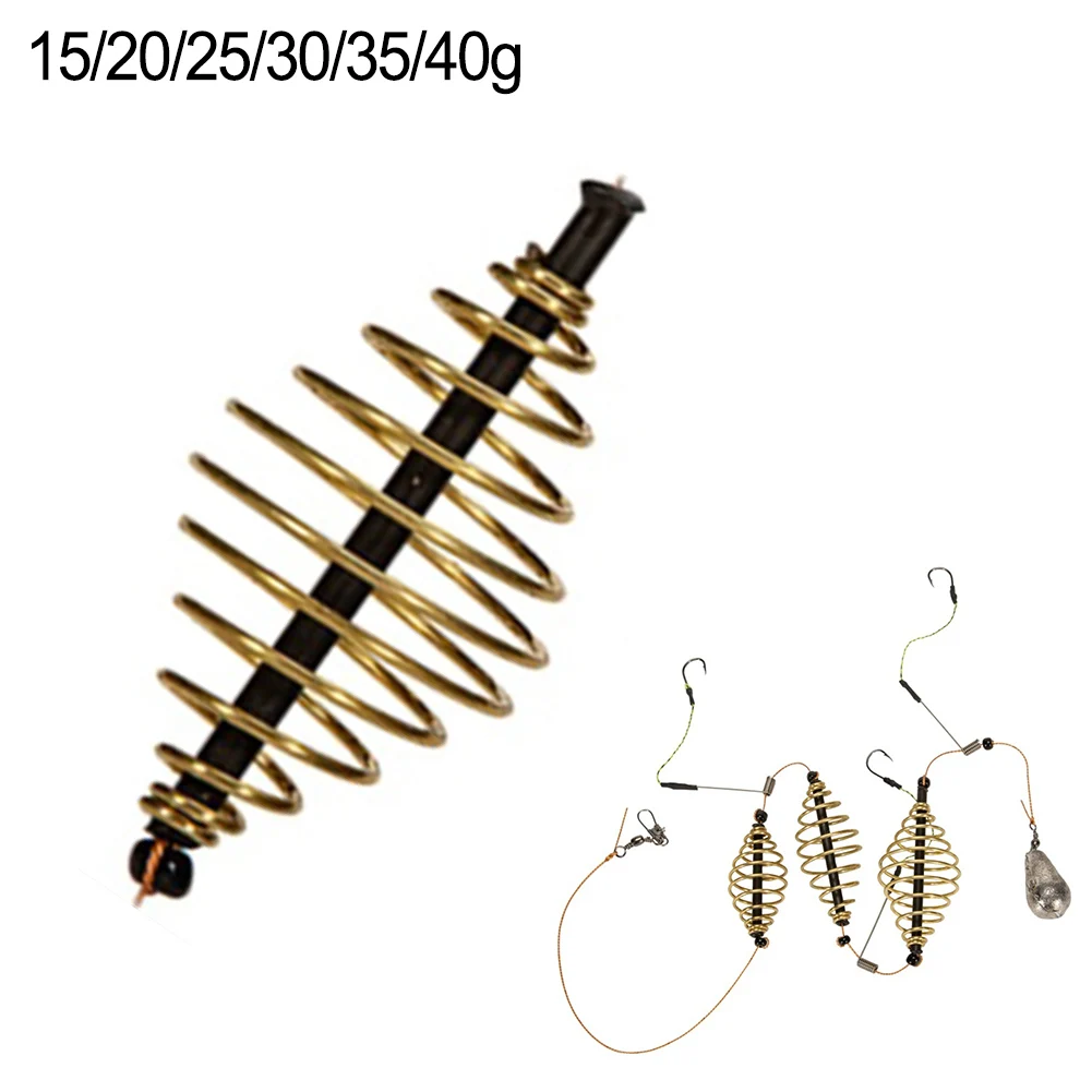 Jaula de señuelo Artificial, línea de PE amarilla + Metal, 15g/20g/25g/30g/35g/40g, 50cm, anzuelo de pesca, gran oferta