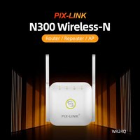 PIX-LINK WR24Q WiFi Repeater Wireless Wifi Extender 300Mbps Wi-Fi Amplifier 802.11N Long Range Wi Fi Signal Booster 2.4G Wifi