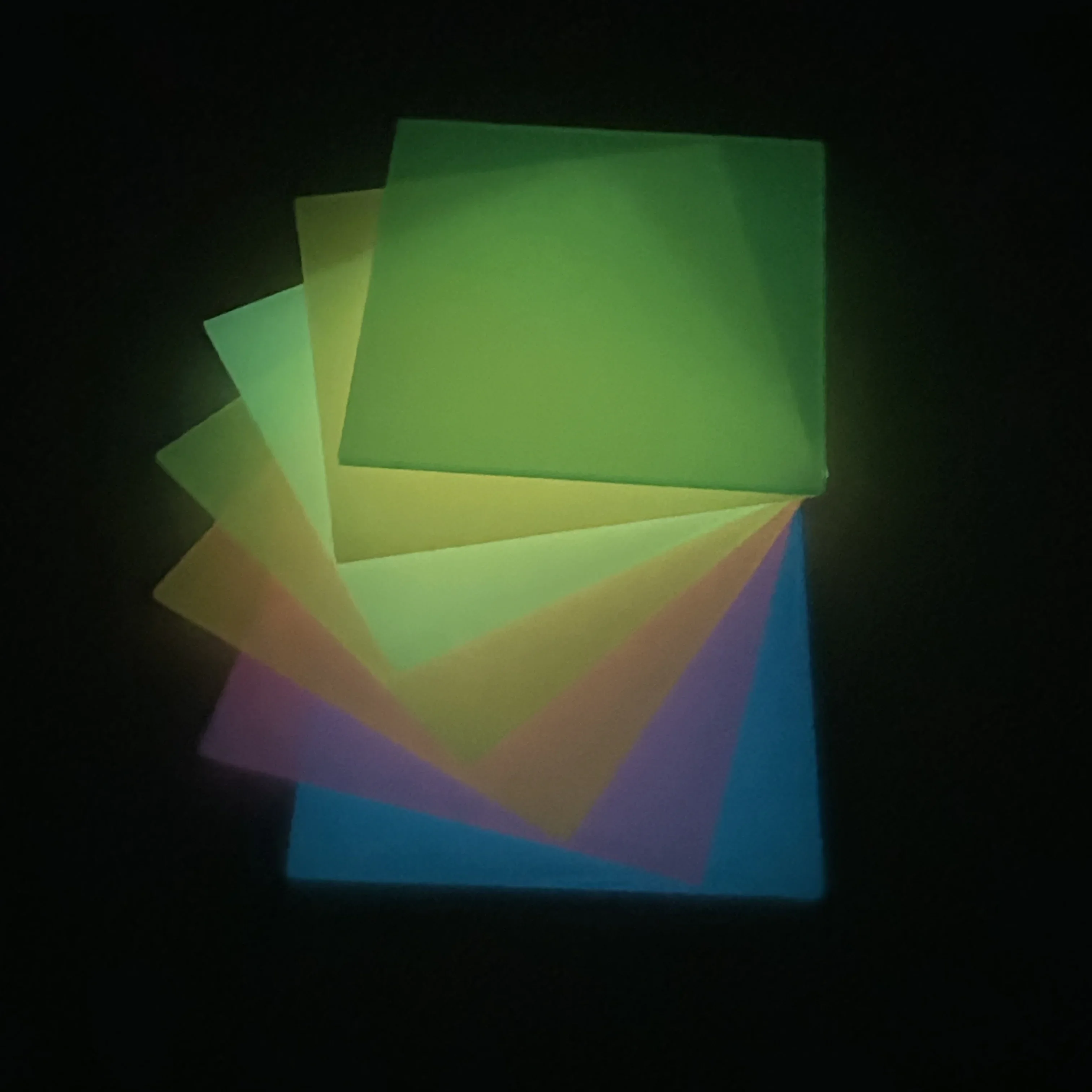 Luminous PMMA Acrylic Panel 3.0mm Thickness,7 Color Choices,for Ornaments & Handcraft Making Supplies