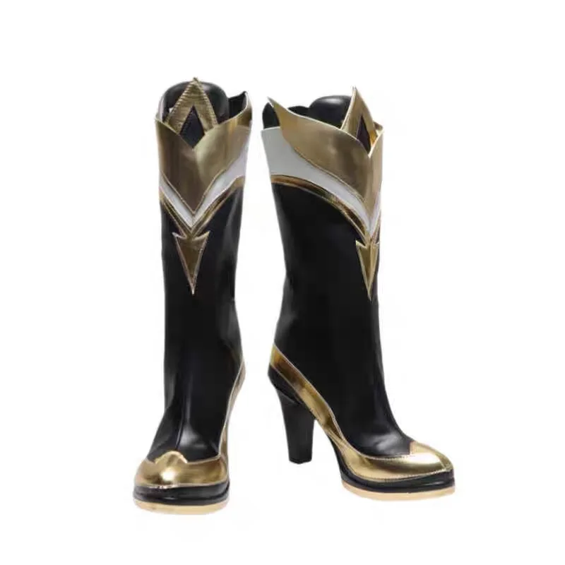 Lol lenda imortalizada ahri cosplay sapatos jogo lol nove cauda demônio raposa ahri outfit halloween feminino