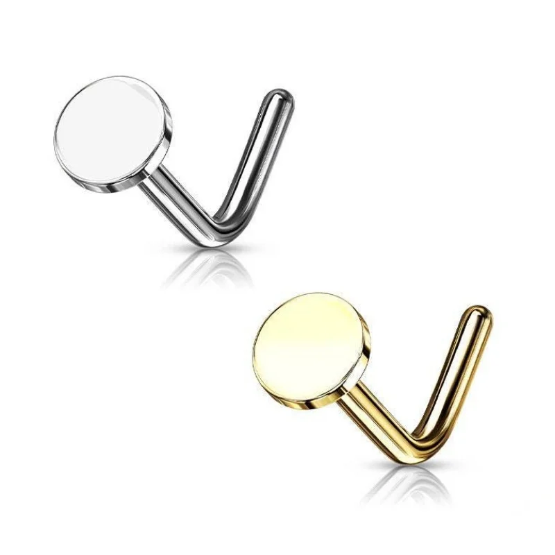 

Uniorsj Real 925 Sterling Silver Body Piercing Jewelry 1PCS 3mm Circle Nose Stud for Men and Women