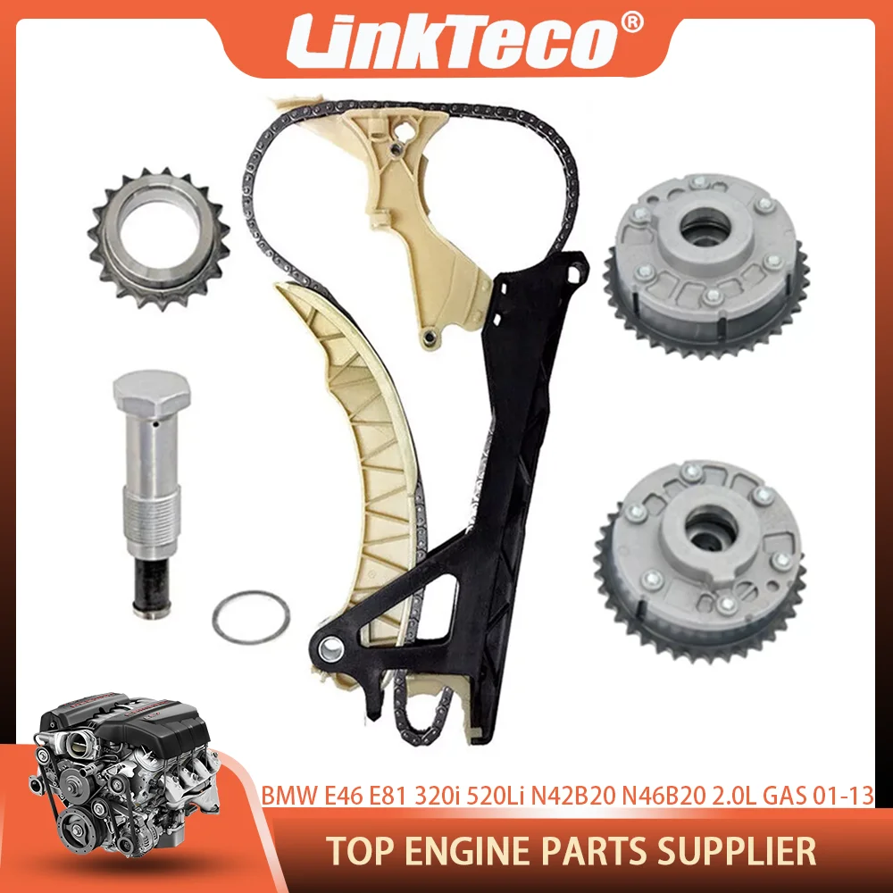 Engine Timing Chain Kit VVT Gear For BMW E46 E81 E82 E85 E87 E90 E91 E93 118i 120i 316i 318i 320i N42B20 N46B20 2.0L GAS 01-13