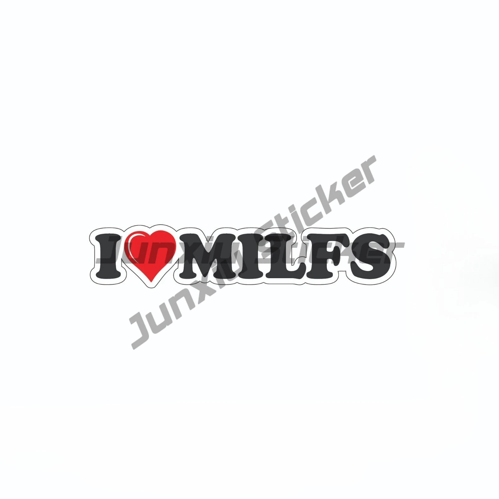 

I LOVE MILFS Sticker Wide Vinyl Car Decal Cheap Funny Meme Mum Mom