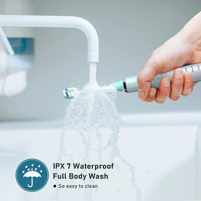 Ultra Sonic Sonic ฟันแปรง Y7แปรง Dupont สมาร์ทจับเวลากันน้ำ USB ชาร์จทันตกรรมอัลตราซาวด์แปรงสีฟันไฟฟ้า