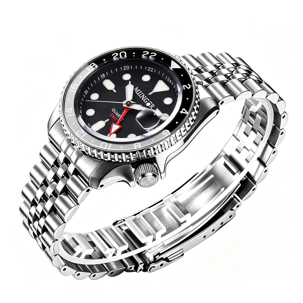 MUNGER Men's GMT Watch 316L St - Rolex Watch Submariner ulasan dan harga