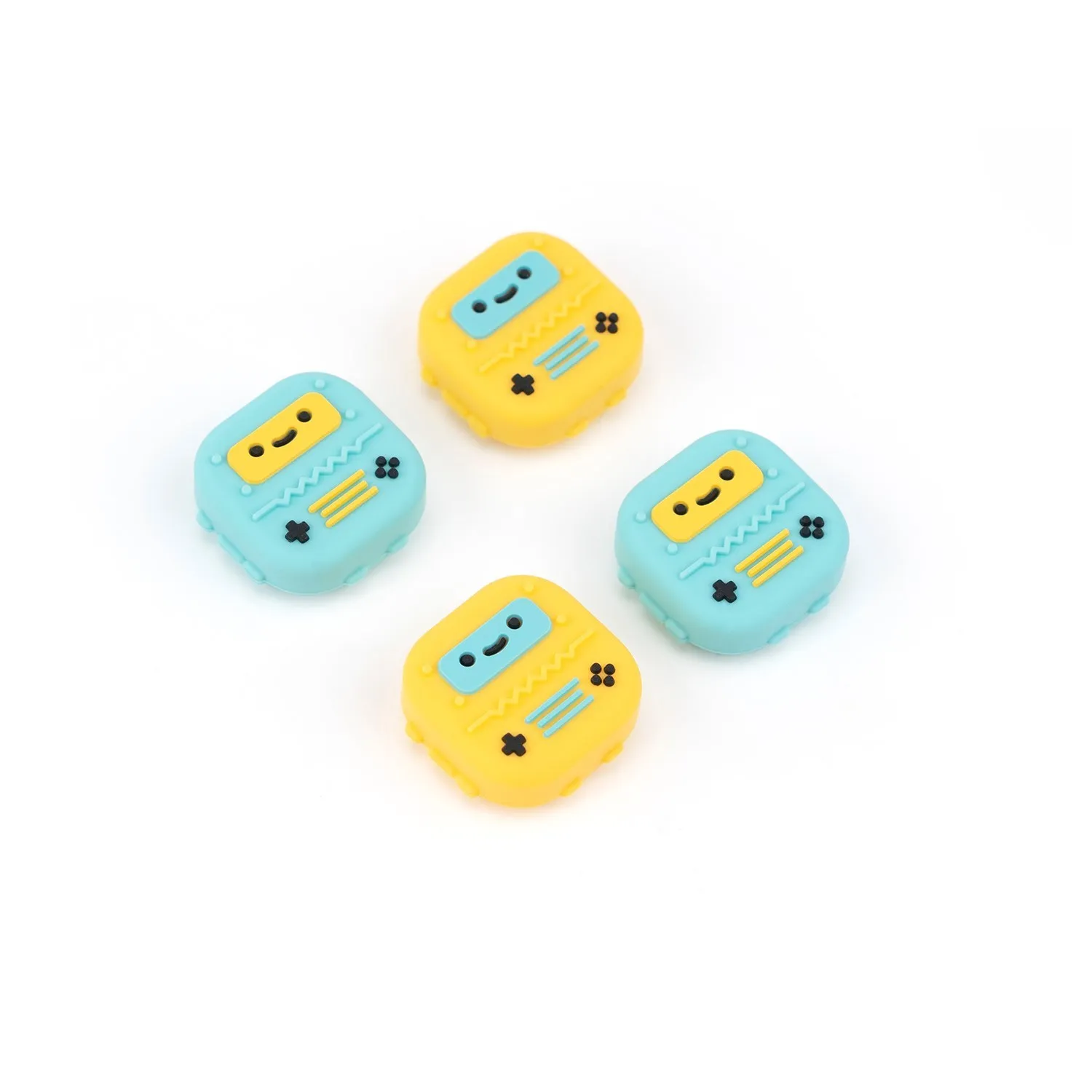 GeekShare Robots Thumb Grip Caps For Regular Switch and Switch Oled Cute Silicone Joystick Caps For Switch Lite NS Accessories