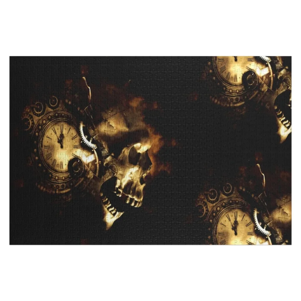 

Steampunk Steampunk Clock Steampunk Skull Jigsaw Puzzle Wooden Name Game Children Custom With Photo Puzzle