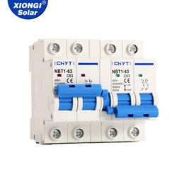 XIONGISOLAR 2P+2P 63A-400V MTS AC Dual power Manual transfer switch Circuit breaker MCB 50HZ/60HZ