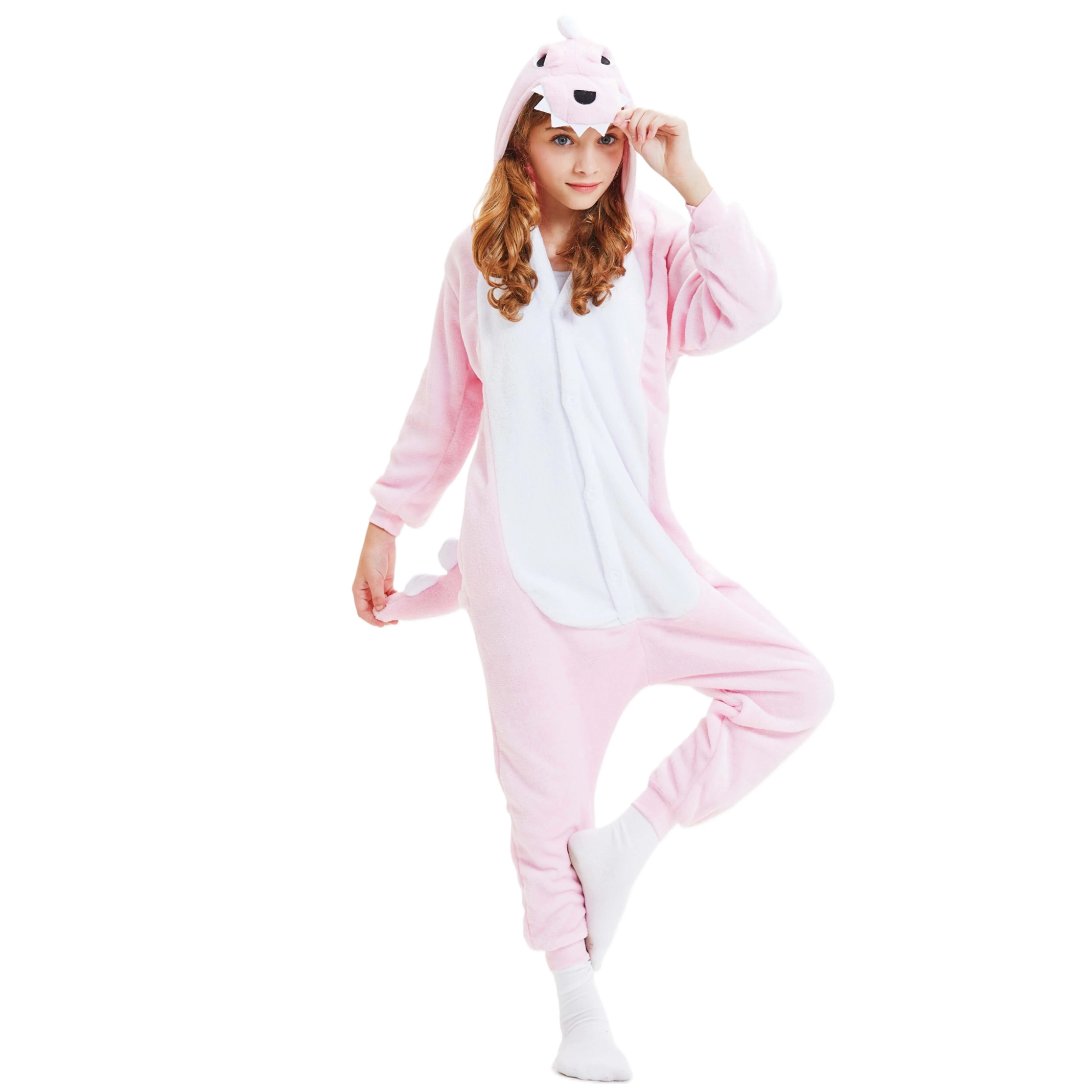 Dinosaur Animal Pajamas Children Kids Cartoon Kigurumi Onesies Winter Soft Warm Clothes For Boys Girls Christmas Halloween Gifts