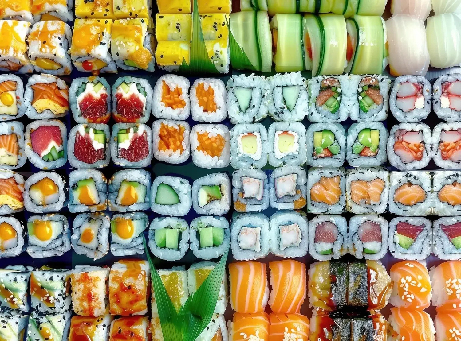 

Sushi Rolls Gourmet Food Jigsaw Puzzle 300/500/1000 Pieces Art Puzzles Decompression Toy for Adults Family Games Home Decor Gift