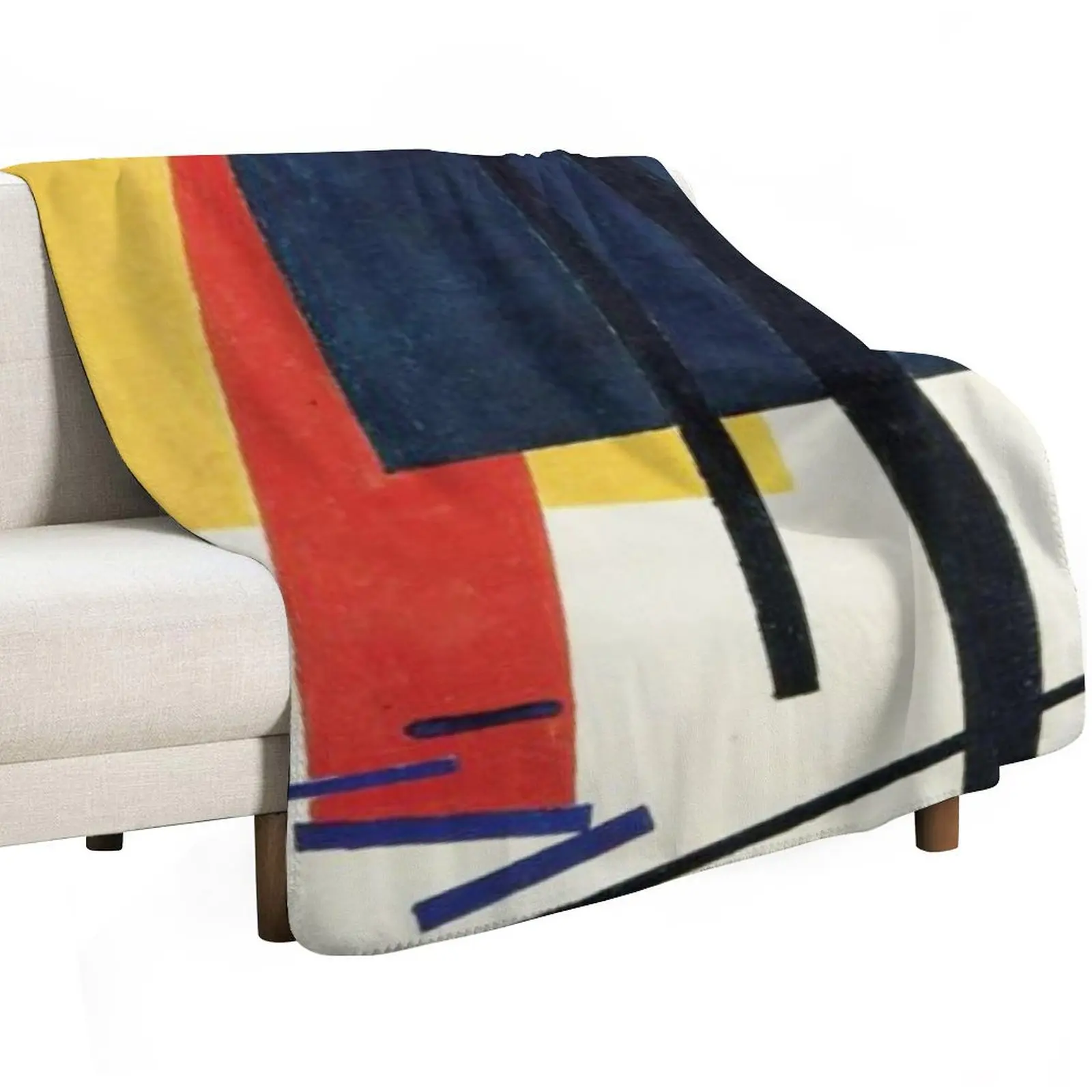 Suprematism 1915 by Kazimir Malevich - Favourite Artists Collection Throw Blanket Single Thins Sofas Bed Fashionable Blankets