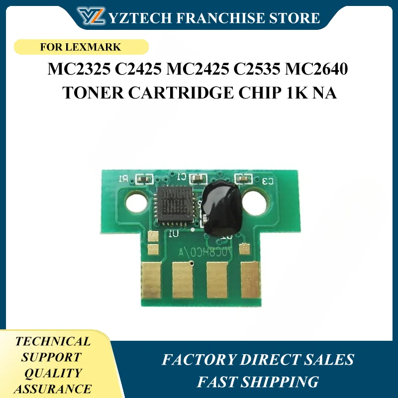 

4pcs C2325 Chip C2310K0 C2310C0 C2310M0 C2310Y0 For Lexmark MC2325 C2425 MC2425 C2535 MC2640 Toner Cartridge Chip 1K NA