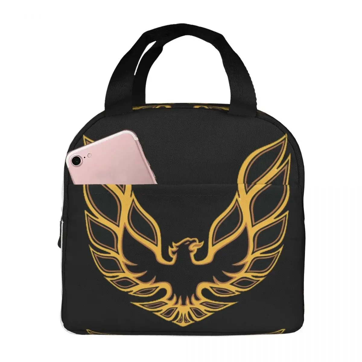 Trans Am Firebird Bandit Golden Lunch Bags Bento Box Lunch Tote Resuable Picnic Bags Cooler Thermal Bag for Woman Children Work