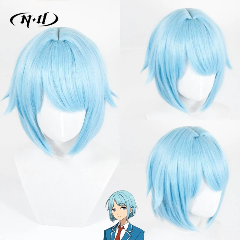 

ND Hajime Shino Косплей Парики Шиньон The Ensemble Stars Косплей Парики для волос для Comic Con Coser Костюм Вечеринка Термостойкие