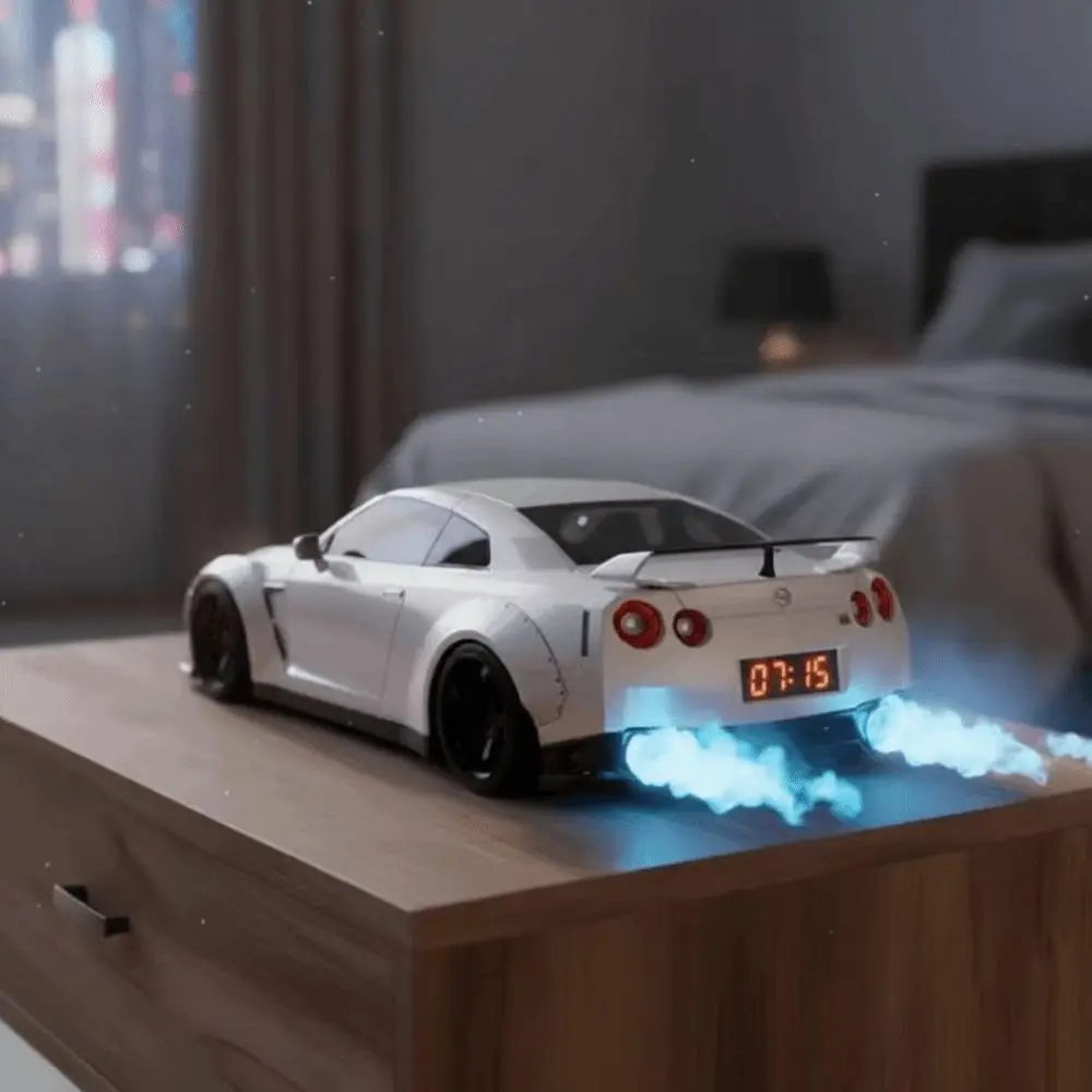 Creative Design Hypercar Alarm Clock Only Alarm Clock Function Stylish Design Sports Car Clock Unique Design Time Display