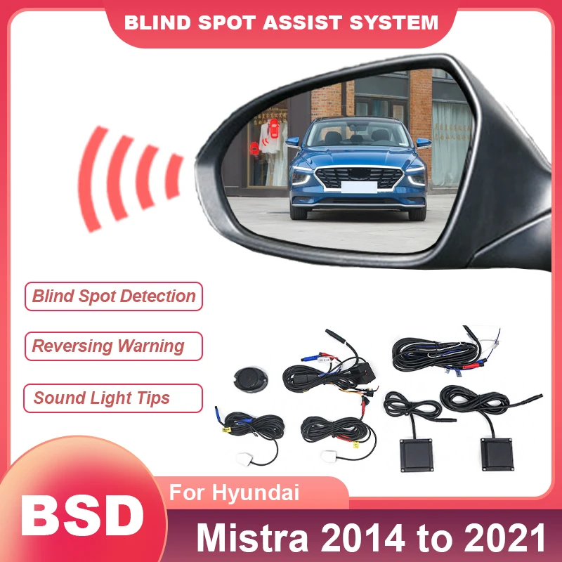 Car Alarm Microwave Sensor Assist Lane Changing Mirror Blind Spot Monitoring System BSD BSA BSM For Hyundai Mistra 2014 to 2021