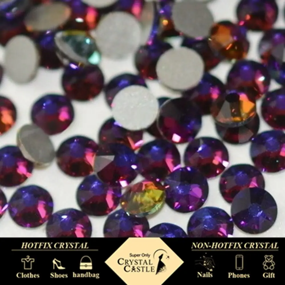 Performance Volcano Blue Fire Flame Hotfix Rhinestones For Clothing Non Hotfix Crystals Strass Bling Jewel Nail Diy Stones Craft