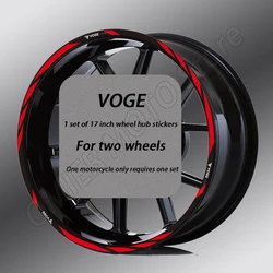 17'' Reflective Motorcycle Accessory Wheel Sticker Rim Decal For VOGE 250RR 300RR 500AC 525R 500DS 650DS