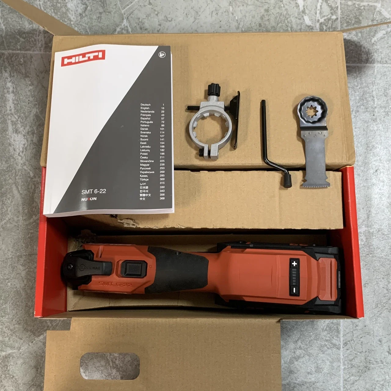 New HILTI Multitool Multi tool SMT 6-22 NURON 22V cordless Oscillating Saw Blade Includes 4.0AH lithium battery