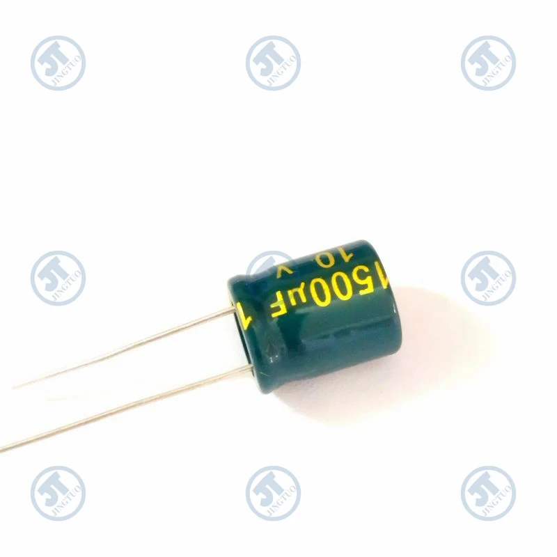 Capacitor eletrolítico de alumínio radial, 10x13mm, 1500uF10V, 10V1500uF, 1500MFD, 10WV, 5 PCes