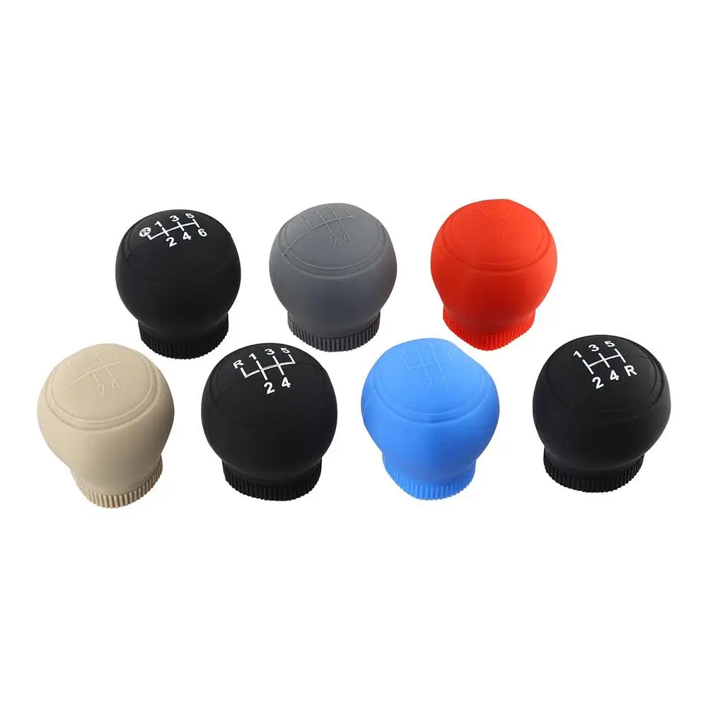 Universal Silicone Car Gear Head Shift Knob Cover Gear Shift Non Slip Grip Handle Case Wear-resistant Gear Rod Cover