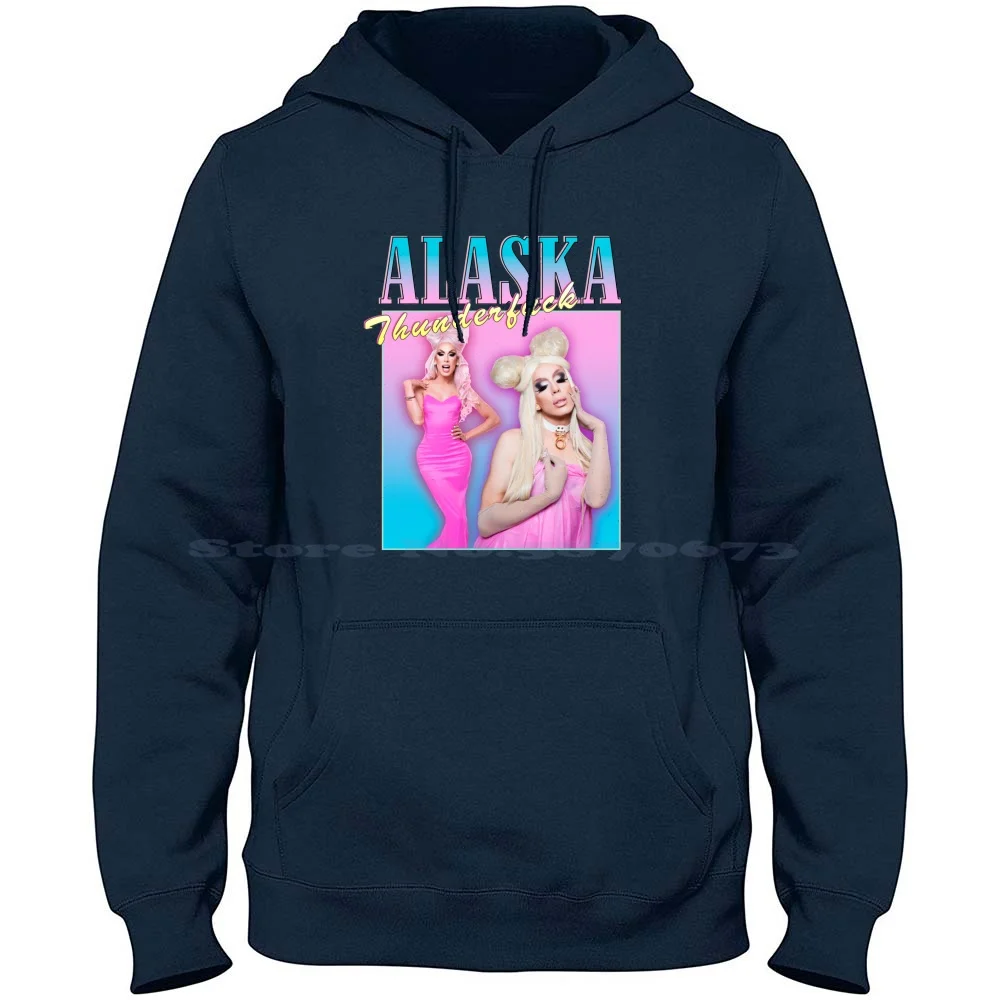 Alaska Vintage Retro Design 100% Pure Cotton Hoodie Tshirt Alaska Trixie Mattel Drag Queen Rupaul Drag Race Rpdr Bianca Del