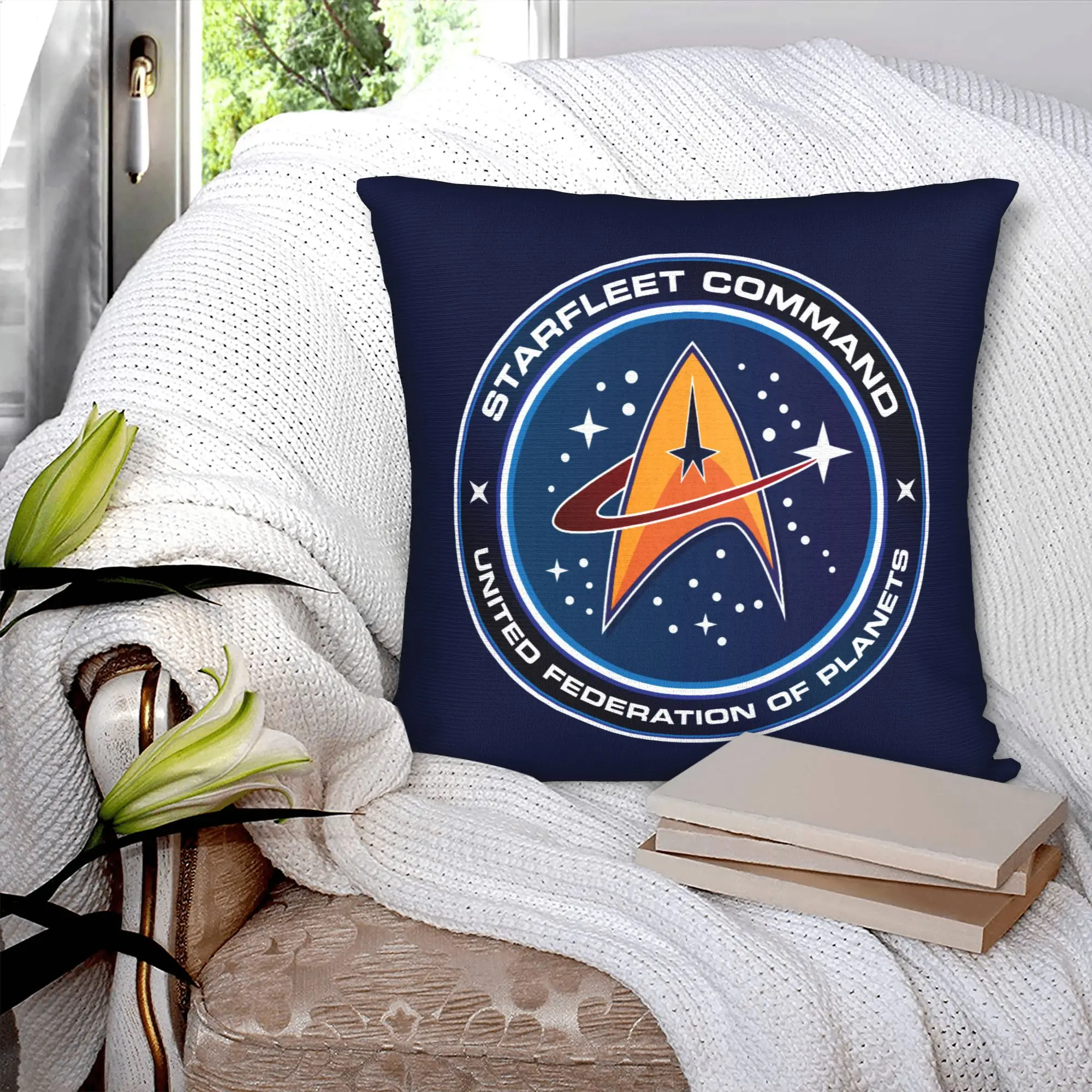 Star Trek Cushion Covers Science Fiction TV Series Velvet Cute Pillow Home Decoration