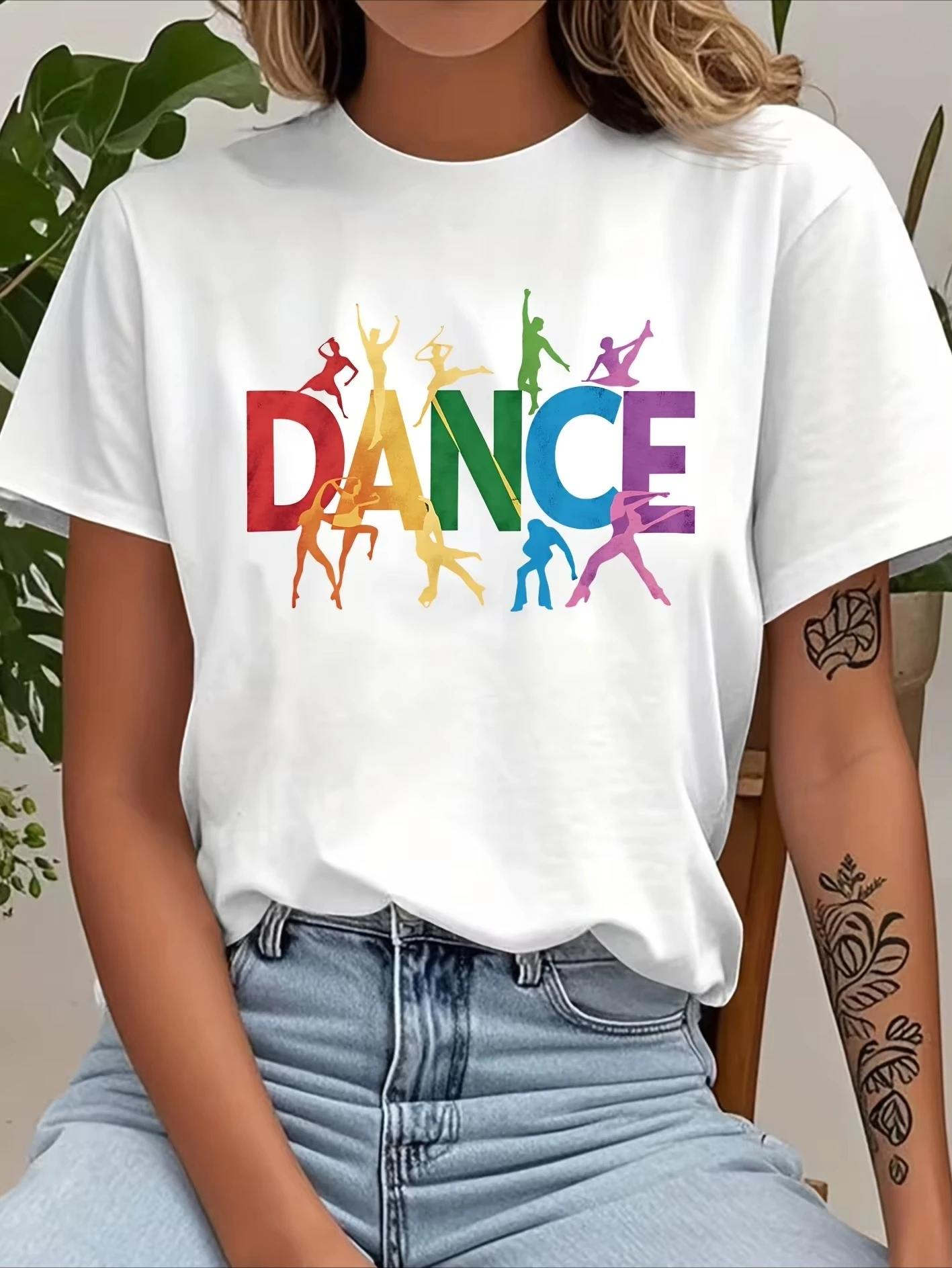 Ladies' Casual Short Sleeve T-shirt 
