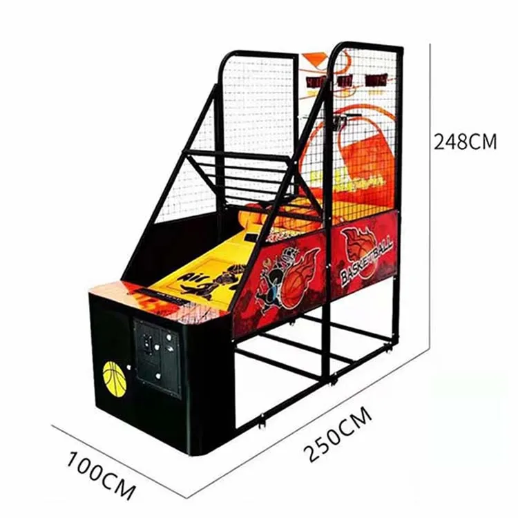 Best Price 1/2 Player Indoor Large Entertainment Crazy Basketball Street Coin Game Machine for Sale