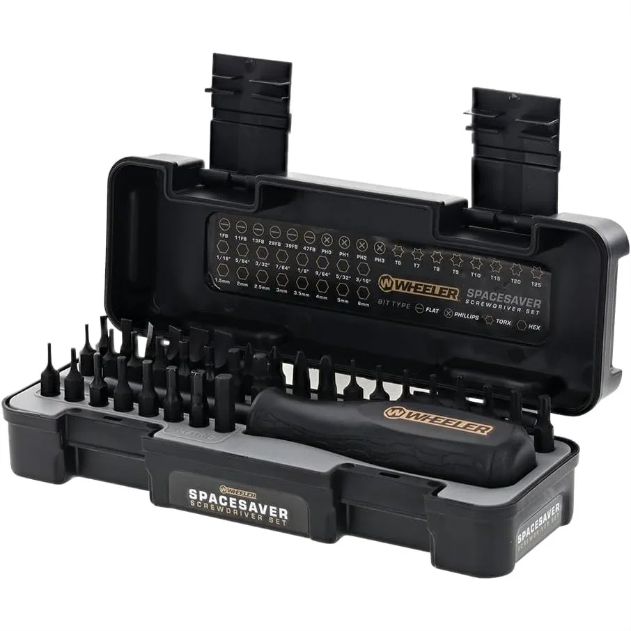 

Compact Screwdriver Set with Magnetic Handle, 26 Bits and Storage Case for Gunsmithing Maintenance