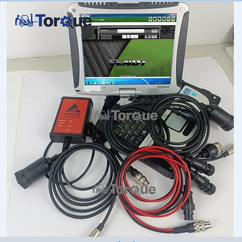 Trattore elettronico agricolo per strumento diagnostico OEM AGCO Massey Ferguson FENDT Interface AGCO CANUSB EDT + CF19 Laptop