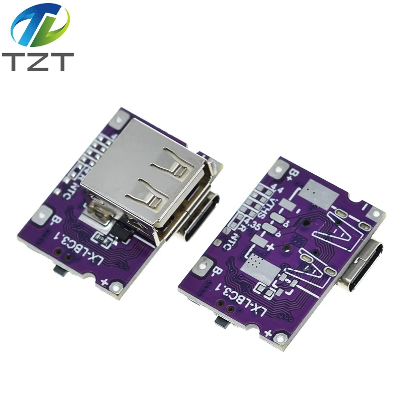 Type-C USB 5V 3.1A Boost Converter Step-Up Power Module IP5310 Mobile Power Bank Accessories With Switch LED Indicator image 4