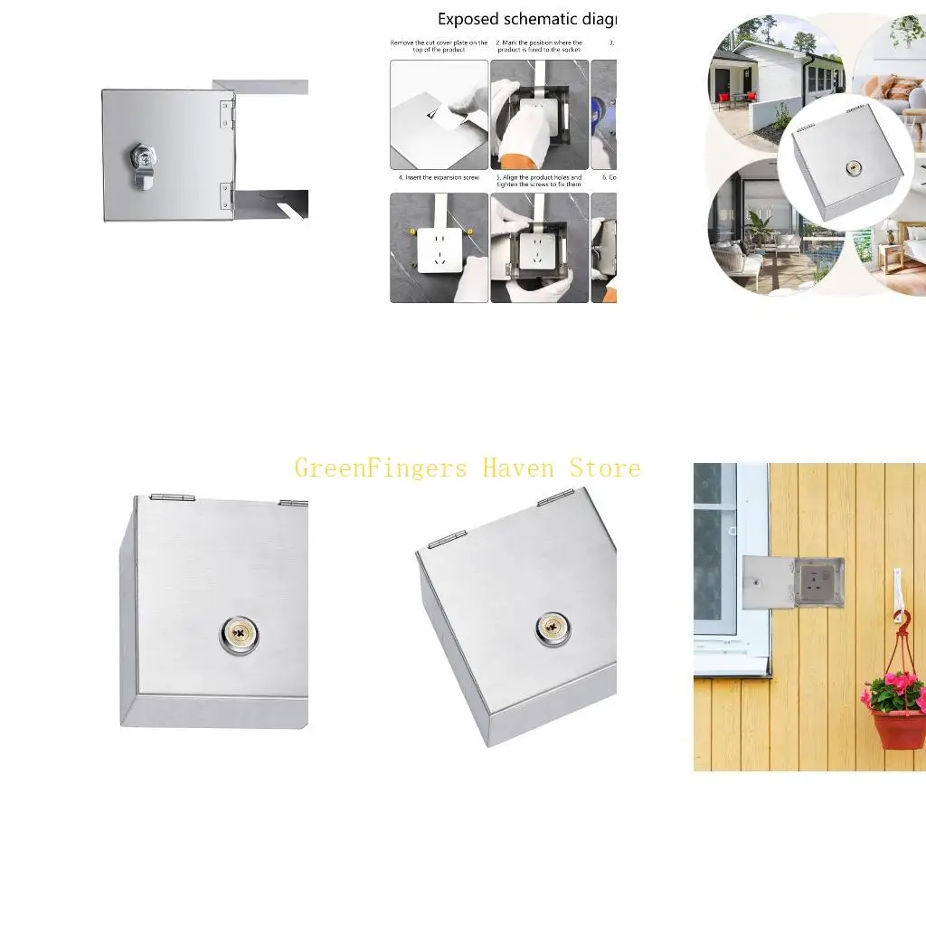 F68D Portable Sturdy Without Theft Electrical Box Weatherproof Designs for Secure Outdoor and Indoor Socket Protective