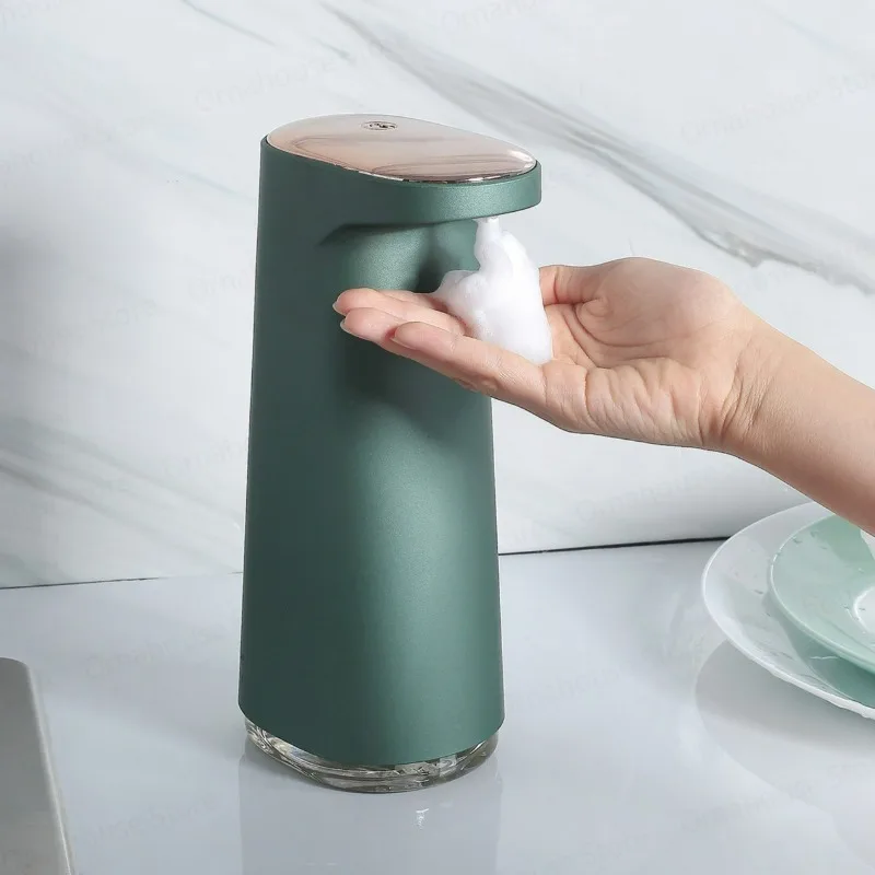 

Дозатор жидкого мыла в пене, бесконтактный, 450 мл, USB перезаряжаемый, портативный, бесконтактный, автоматическое пенообразование для ванной комнаты, кухни