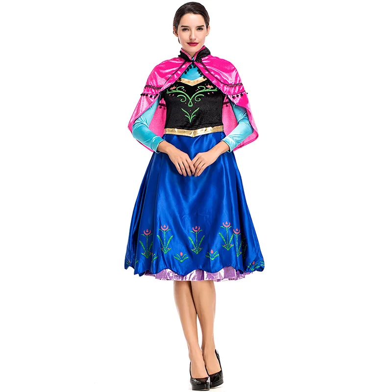 Anna Ice Princ Dr Cosplay Animation Costume Fairy T S Stage Performance loween Outfit Traditional Chinese Eth...