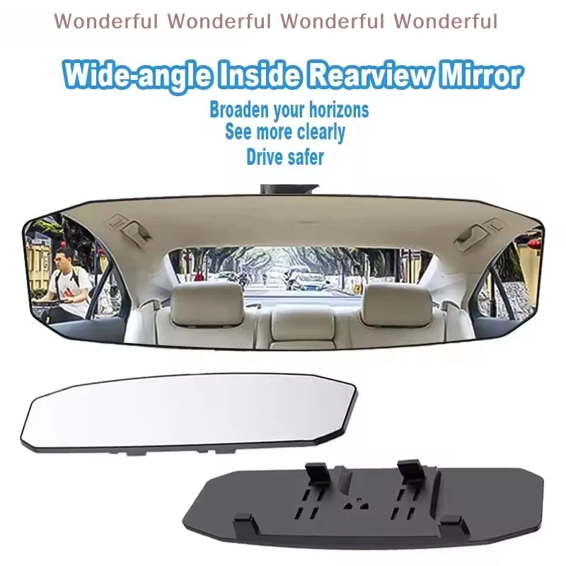 

Universal Wide Angle Convex Rearview HD Mirror Center Rear View Baby Child Seat Watch Sun Visor Interior Monitor Auto Accessory
