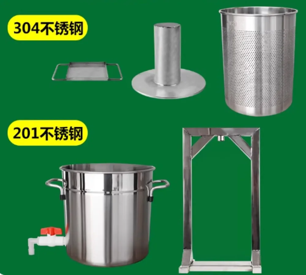 High Stability Stainless Steel Press Device Practical Juice Making Machine with Residue Separator