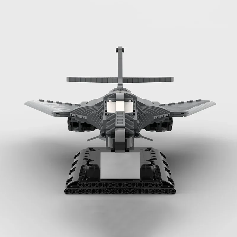 Moc klocki Model wojskowy w skali 1:72 B-1B Lancer Bomber technologia klocki modułowe prezent zabawki świąteczne zestawy do samodzielnego montażu