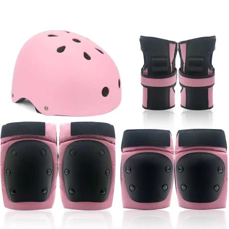 Roller Inline Skates Scooter Riding Adult Children Outdoor Sports Protective Gear Set Knee and Elbow Helmet 4 Sizes