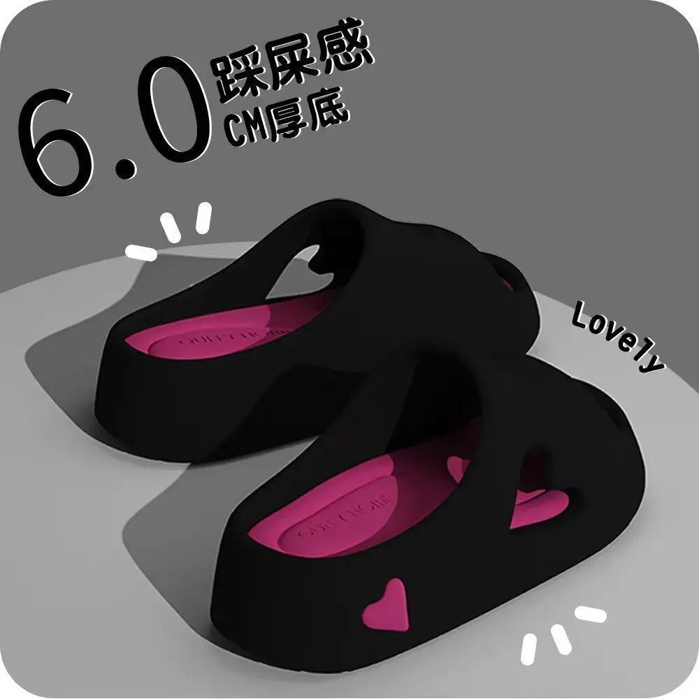 

Thick soled slippers for women in summer 2024, new outdoor height increasing, anti slip, and easy to step on. Removable slippers