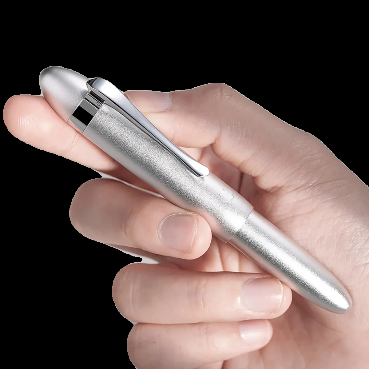 Hongdian-Mini pluma estilográfica M1 EF F Nib con forma de submarino, bolsillo corto de aluminio, regalo de viaje, suministros de escritura para la escuela y la Oficina