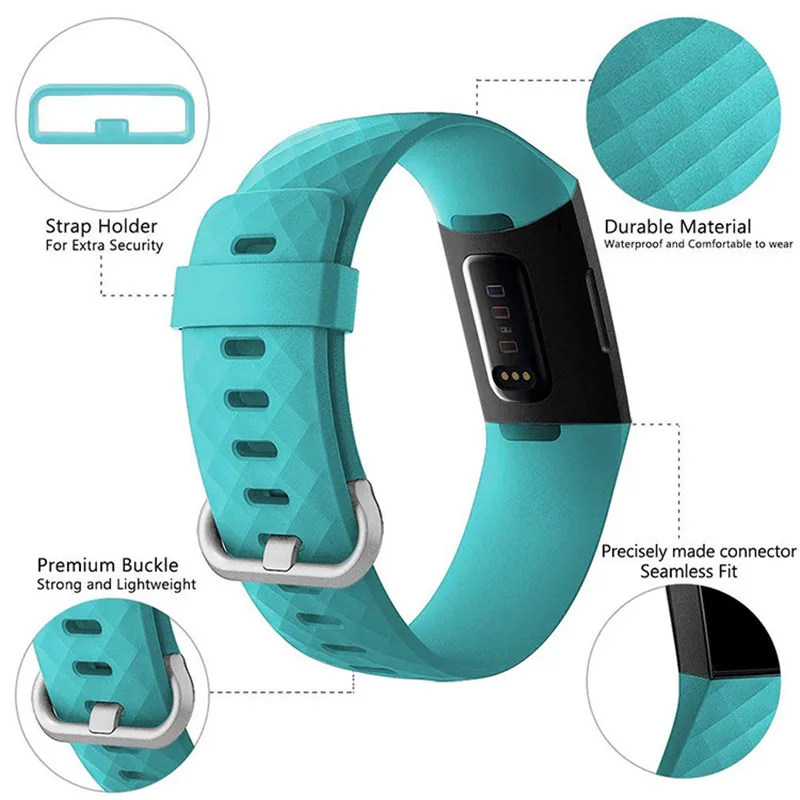 NEUE 1PC Armband Für Fitbit Gebühr 4 Armband Sport Uhr Bands Silikon Armband Für Fitbit Gebühr 3/3 SE zubehör