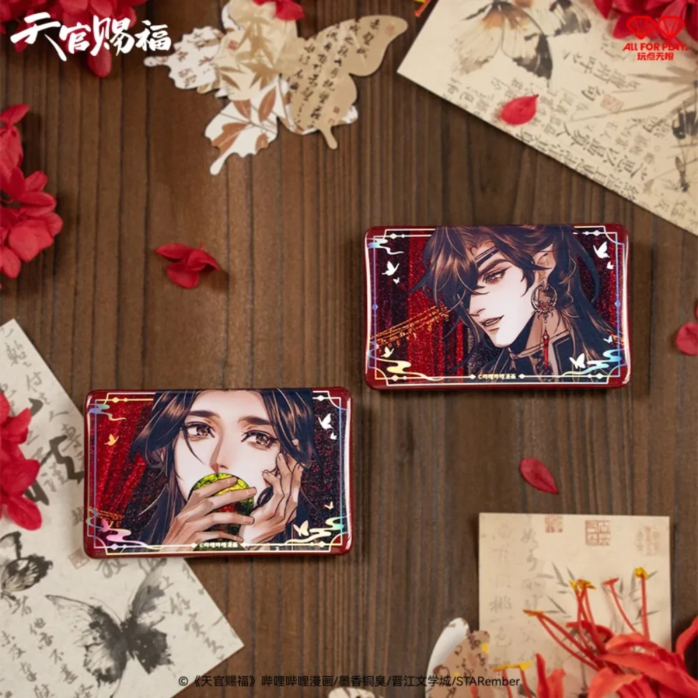 100% genuino Heaven Officials Blessing Card Lantern Night Cards Xie Lian San Lang Caricatura ‌   Regalos de tarjetas de colección de personajes